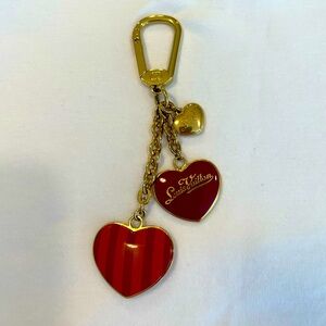 LV Authentic Heart Bag Charm. Pomme d’Amour Coeur Rayures